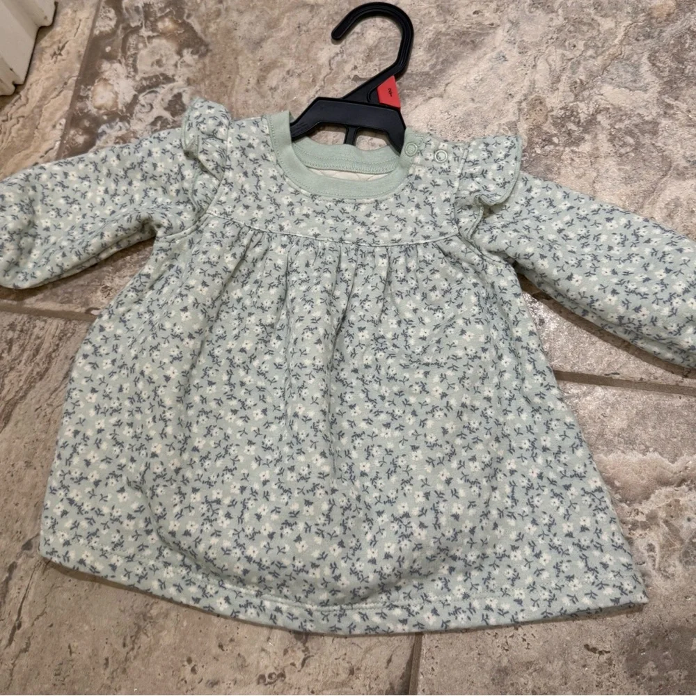 NWT size 0-3 months Floral Long Sleeve Baby Dress